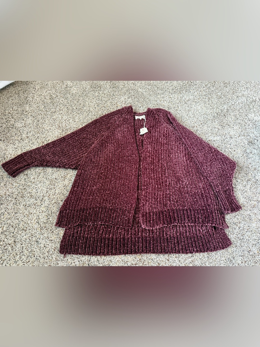 NWT Poof Apparel Ribbed Cardigan Sweater — Size Small